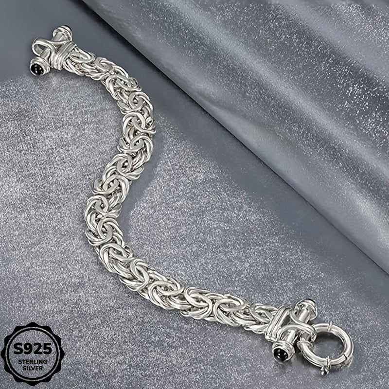 925 Sterling Silver Classic Women's Bracelet with Gift Box - Elegant Silver and Gold Wrist Jewelry for Birthday, Valentine's Day, Graduation, Christmas & Special Occasion Gift for Women