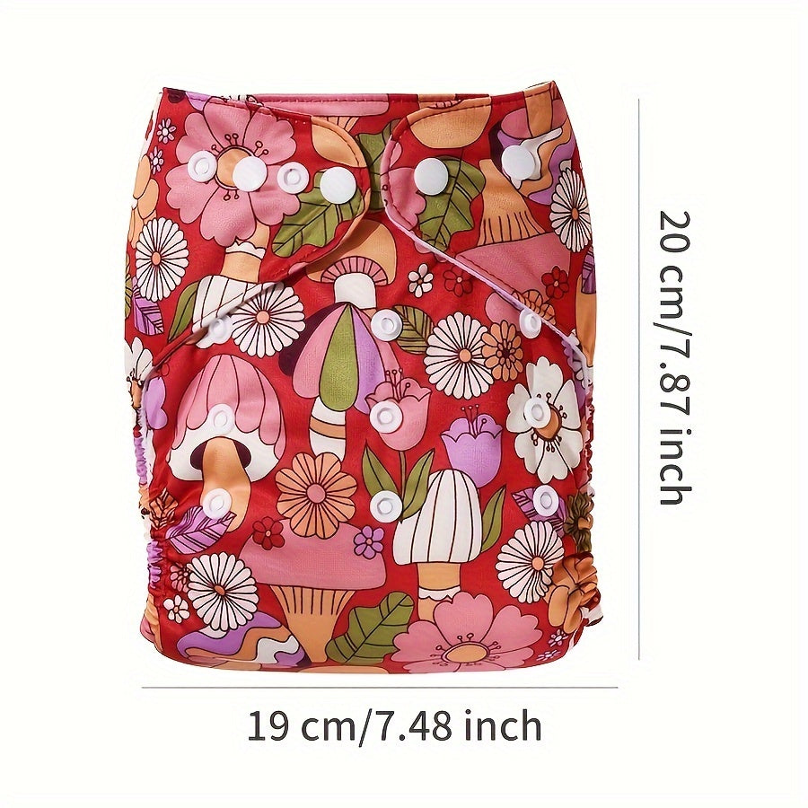 6-Piece Washable Baby Cloth Diaper Set, Adjustable One-Size Reusable Cloth Diapers Fits 8–23 lbs, Boy Series Girl Series & Neutral, Eco-Friendly Christmas & Holiday Gift