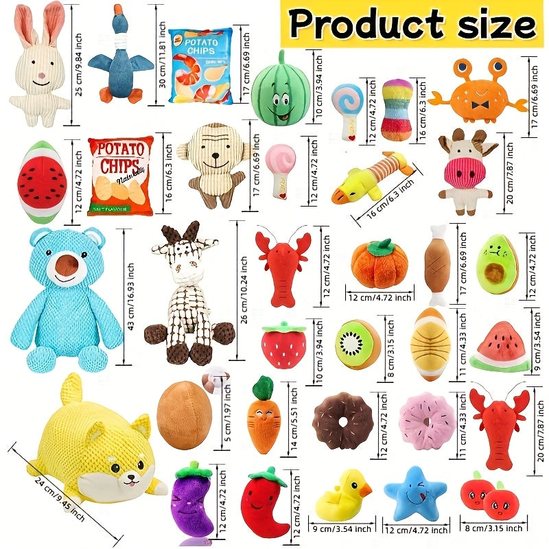 20Pcs Chew-Resistant Dog Toy Gift Box – Assorted Set of Interactive Tug-of-War & Play Toys for Small Dogs, Random Styles, Keep Your Dog Entertained