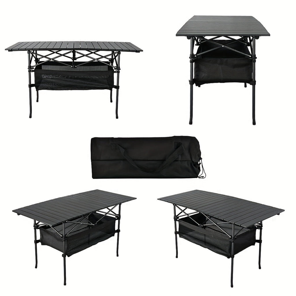 Folding Camping Table with Carry Bag – Lightweight Portable Outdoor Table, 3 Sizes for Camping, Beach, Picnic, BBQ, Backyard, Boat & Travel, Easy Setup & Storage