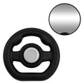 Baby Stroller Toy Steering Wheel with Safety Mirror & Stroller Clips, Adjustable Detachable Simulation Driving Wheel for Strollers & Shopping Carts, Toddler Activity Accessory