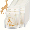 100-Pack 8oz Breast Milk Storage Bags with Pour Spout, Transparent Space-Saving Flat Profile Pre-Sterilized Breastmilk Bags for Breastfeeding Moms