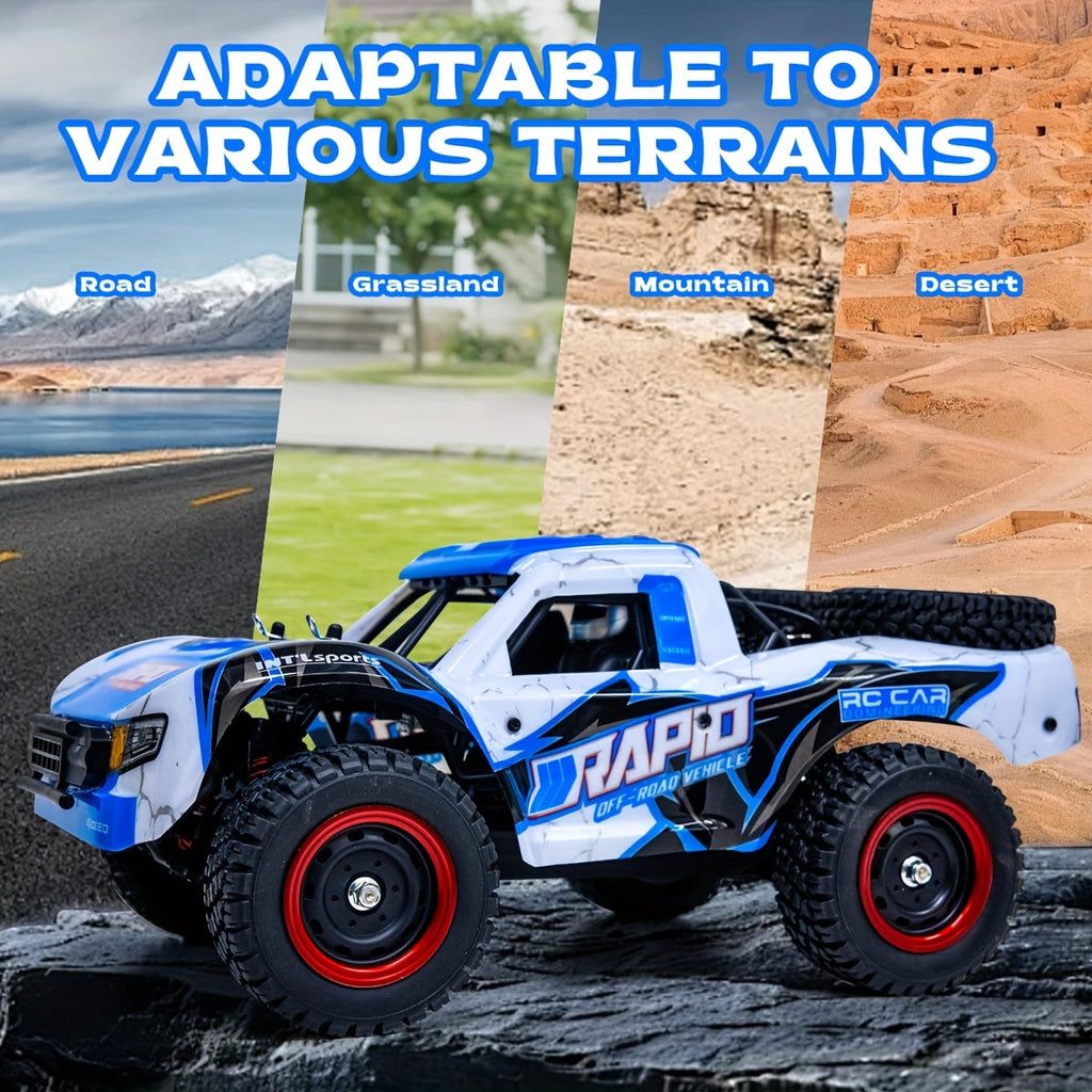 1:14 Scale High-Speed RC Car, 4WD Off-Road Vehicle – Brushless Motor PRO (50-70 km/h) or Carbon Brush (38 km/h) – Four-Wheel Drive Remote Control Truck for Adults & Kids