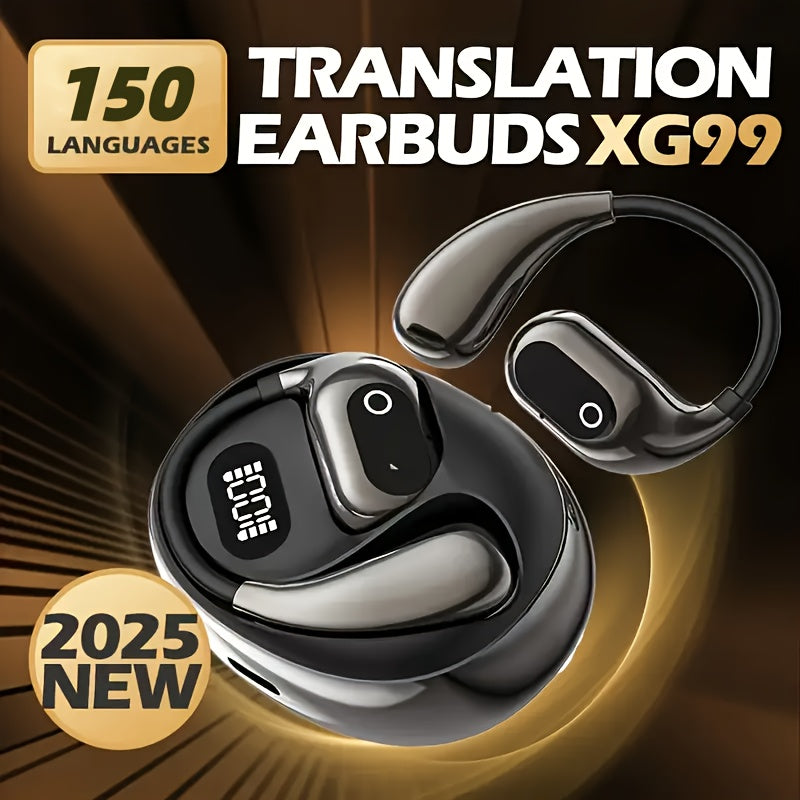 AI Translation Earbuds (144 Languages) – 0.3s Instant Voice Interpreter with Noise Reduction & 40-Hour Battery Life for Travel, Business, and International Communication