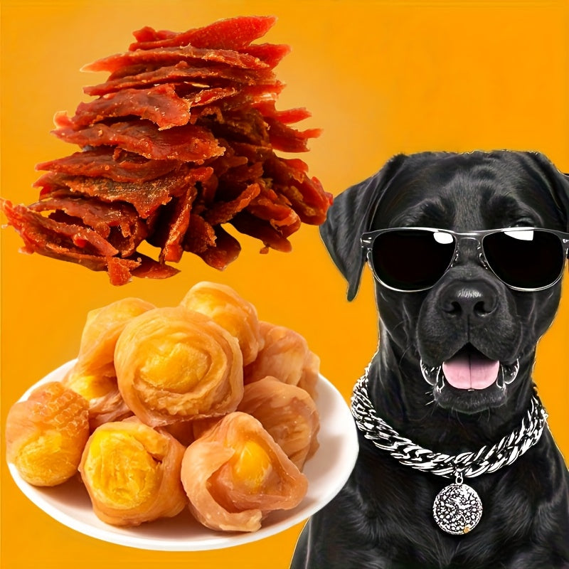 Duck Jerky, Freeze-Dried Chicken Dog Treats, Soft Chewy Training Rewards, Healthy Digestible Beef Sausage, Fresh Breath Snack, Chicken Leg Grind, for All Dog Sizes: Small, Medium, Large
