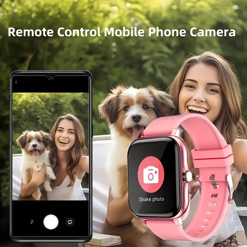 Large Screen Smart Watch, HD Voice Call, Fitness Tracker, Unisex, Compatible with iPhone and Android, Multiple Sports Modes, Heart Rate Monitor, Message Reminder, Outdoor Sports, Daily Wear, Holiday Gift