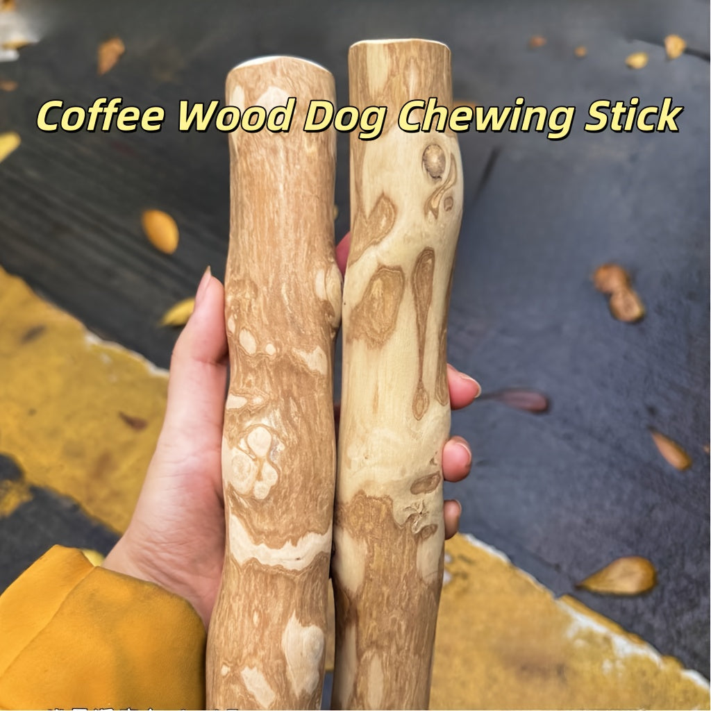 Natural Coffee Wood Dog Chew Stick: Reduces Tartar, Relieves Anxiety, Prevents Destructive Chewing, Protects Furniture, Long-Lasting Safe Chew Toy for Dogs, 8.3 Inch