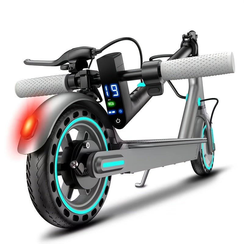 Foldable Electric Scooter for Adults, 350W Brushless Motor, Dual Drum Brakes, 8.5-Inch Solid Tires, 3-Speed LCD Display, 265 lbs Max Load, 3-Second Folding Portable Urban Commuter E-Scooter
