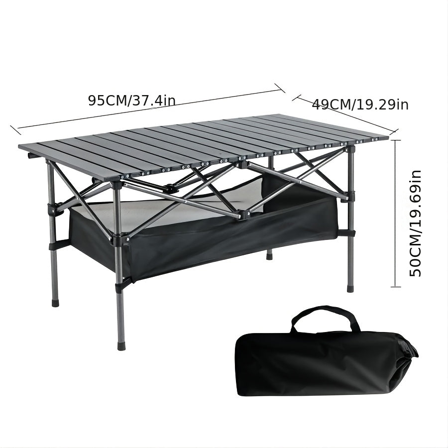 Folding Camping Table with Carry Bag – Lightweight Portable Outdoor Table, 3 Sizes for Camping, Beach, Picnic, BBQ, Backyard, Boat & Travel, Easy Setup & Storage