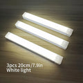 3-Piece Motion Sensor LED Night Light - USB Charging, Magnetic No-Drill Install - Warm & White Light - 20cm, 30cm & 50cm - For Home & Office