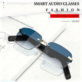 Bluetooth Smart Glasses with Touch Controls & Open Ear Audio – Integrated Microphone, Hands-Free Calls & Music, Polarized Lenses, Ideal for Outdoor Sports, Driving & Everyday Wear