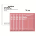 5-Piece Instant Lifting Collagen Face Mask - Moisturizing, Firming & Brightening Sheet Mask for Hydrated, Smooth & Glowing Skin - For Dry & Sensitive Skin