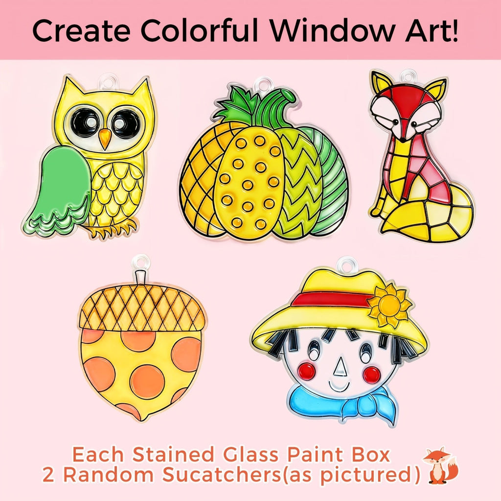 Glass Paint Set 12 Colors Non-Toxic Acrylic Stained Glass Painting Kit for Wine Glasses, Windows, Ceramic Mugs, ASTM Certified, Odorless, with 3 Brushes for Adults, Artists, and Beginners