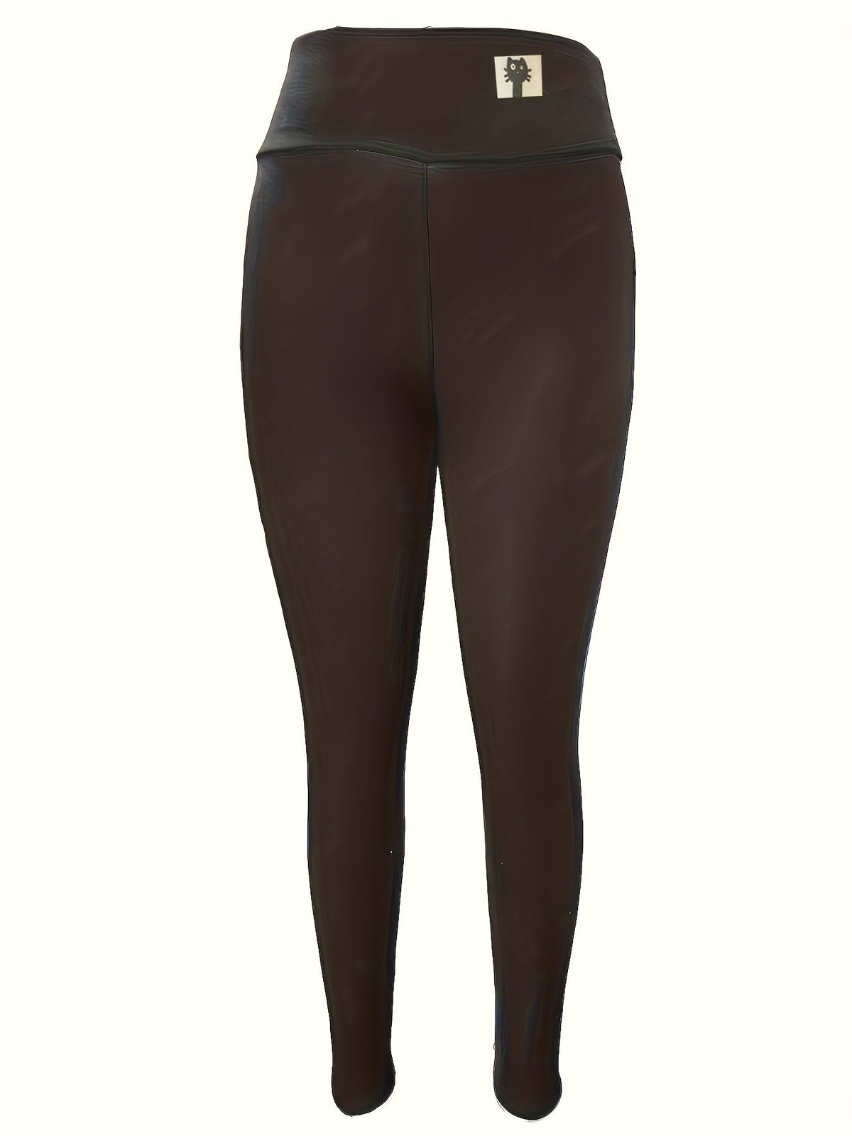 Women's Fleece Lined High-Waist Thermal Leggings - Warm Stretchy Winter Pants Black Navy, Soft Snug Fit Jegging Style Cold Weather Leggings S-XL