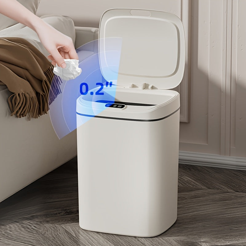 Smart Motion Sensor Trash Can - Hands-Free Touchless Lid, Odor-Sealing, Compact & Easy to Clean - 12L, 16L & 3.7 Gal - For Office, Bathroom & Small Spaces