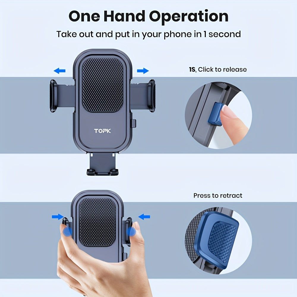 Car Phone Holder for Dashboard & Air Vent | 360° Adjustable, Strong Adhesion, High Stability – Universal Fit for All Smartphones, iPhone, Samsung, Android – Styles A, B & Vent Mount