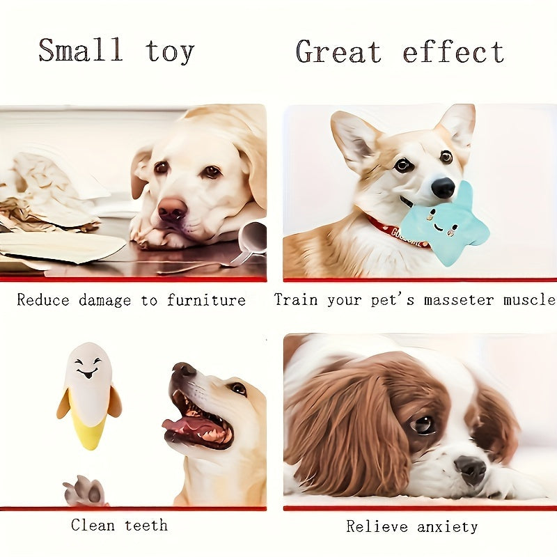 15-Piece Cartoon Plush Squeaky Dog Toy Set – Cute Random Styles, BB Squeaker Chew Toys for Small Dogs, No Battery Needed, Durable Soft Plush Toys for Teeth Cleaning & Play, Variety Gift Pack