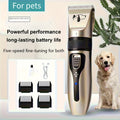Professional High-Power Pet Grooming Clipper, Heavy-Duty Electric Dog and Cat Hair Trimmer for Large Breeds, Teddy Poodle Salon Use, Low Noise Corded Clipper, Golden