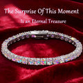 925 Sterling Silver 5mm Moissanite Tennis Bracelet – Sparkling Lab-Grown Diamond Hip Hop Luxury Jewelry Gift for Women, Ideal for Banquets, Weddings, Anniversaries, Birthdays, Christmas, and Mother's Day