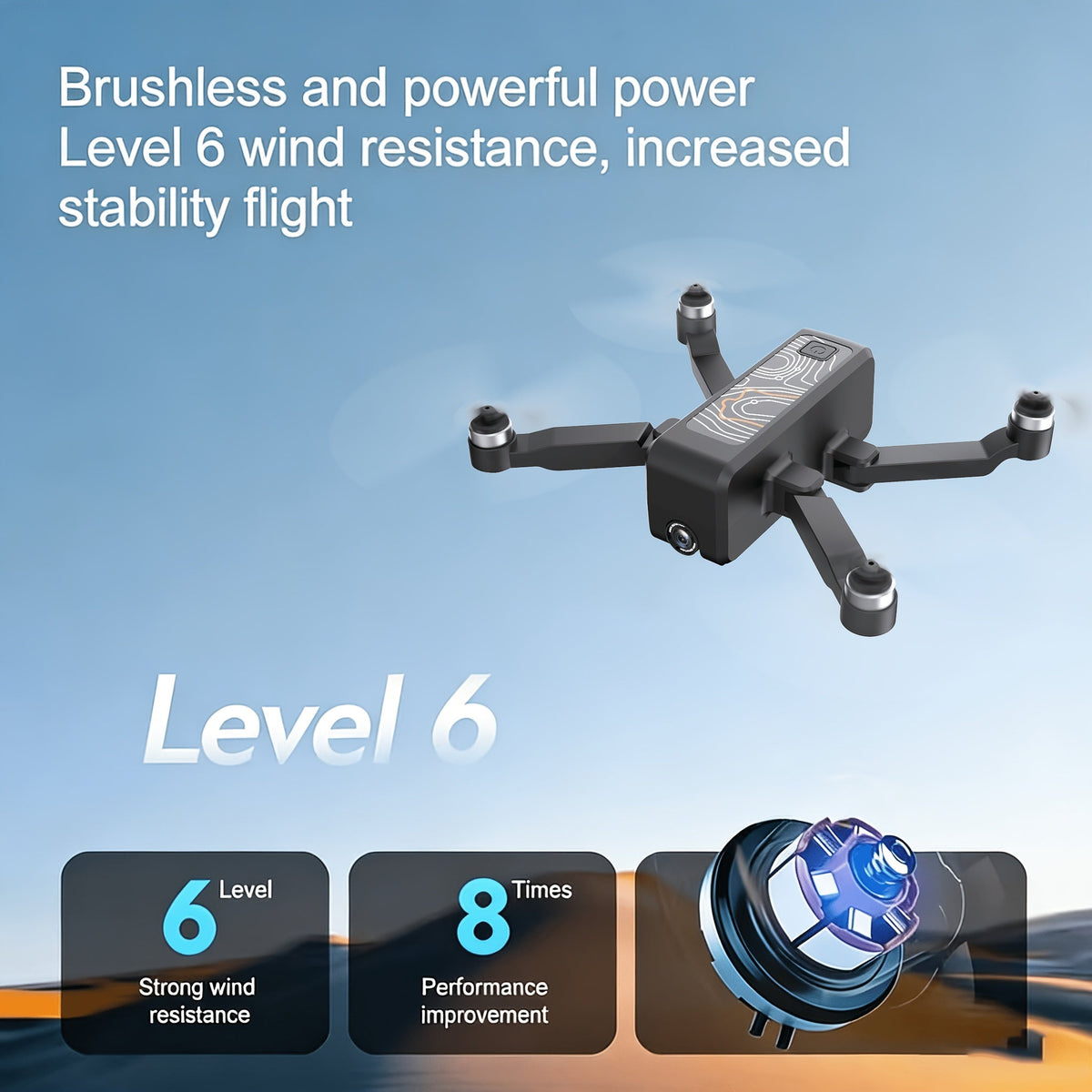 H5 Mini Drone with 4K HD Camera, Brushless Motor, Anti-Shake Gimbal, 3 Batteries, Carrying Case, One-Button Takeoff, Obstacle Avoidance, Orbit Flight, Windproof, Stable RC Drone for Adults and Beginners