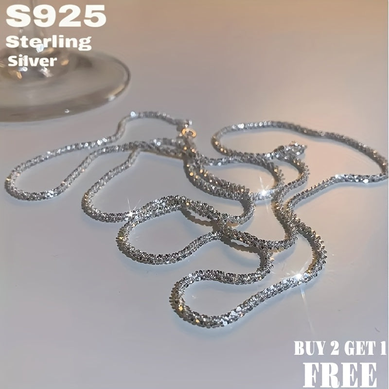 925 Sterling Silver Sparkling Star Necklace for Men & Women – Minimalist Celestial Star Pendant Chain, Unisex Dainty Jewelry with Gift Box, Sizes 16-24 Inch, Perfect Gift for Couples & Parents