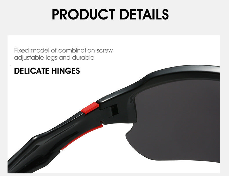 Men's Half-Frame Polarized Sports Sunglasses with UV400 Protection, Lightweight Goggles for Skiing, Driving, Running, Fishing, and Outdoor Activities, 3-Pack or 10-Pack