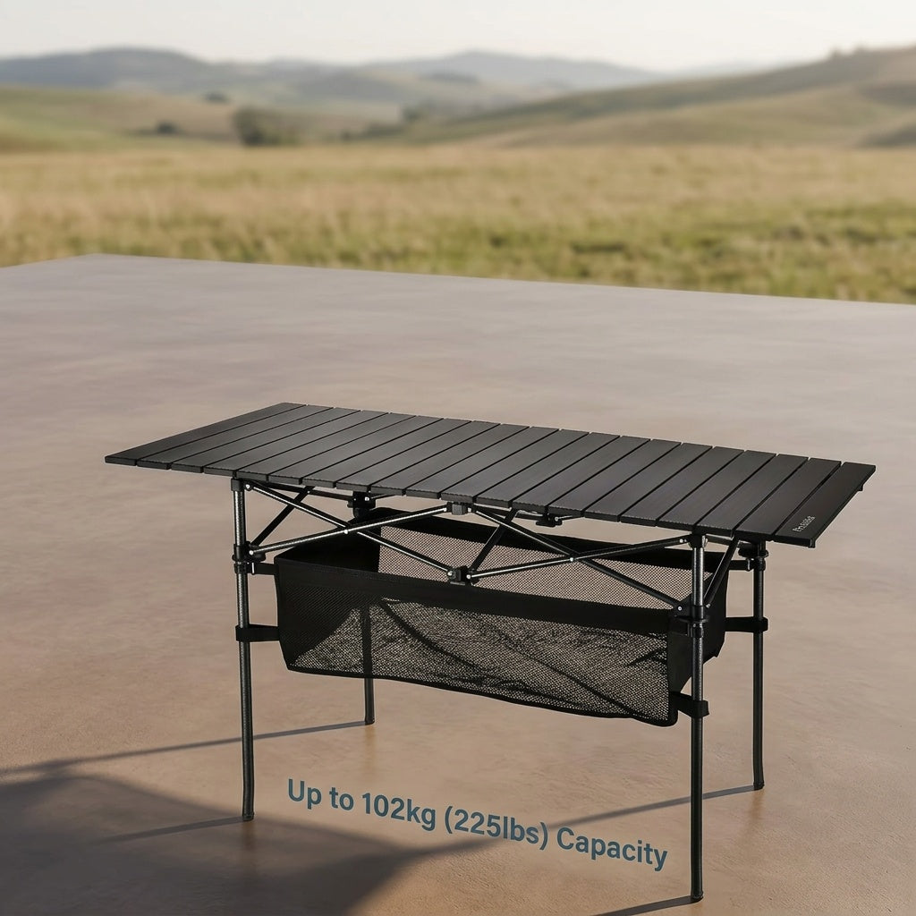 Folding Camping Table with Carry Bag – Lightweight Portable Outdoor Table, 3 Sizes for Camping, Beach, Picnic, BBQ, Backyard, Boat & Travel, Easy Setup & Storage