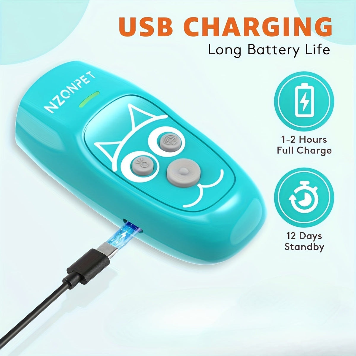 Ultrasonic Anti-Barking Device 3-in-1 Dog Bark Control - 3-Frequency Sonic Dog Trainer with LED Light and Wrist Strap, 16.4Ft Range Rechargeable Bark Deterrent for Indoor and Outdoor Use