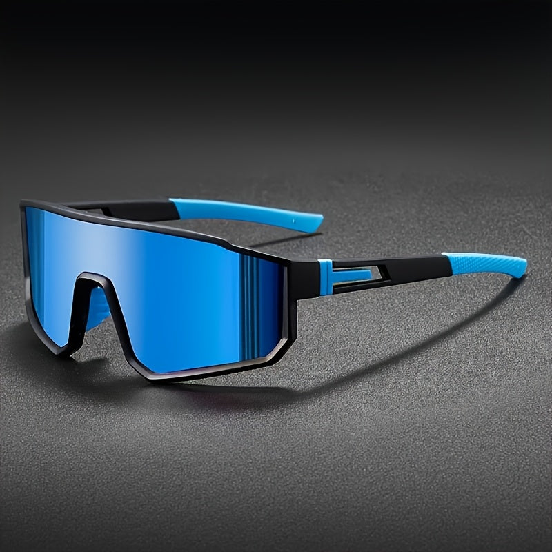 Mirrored Sports Sunglasses Set (3-4 pcs) for Men and Women – Durable PC Polycarbonate Lens and Frame, Fashionable Unisex Outdoor Eyewear for Cycling, Driving, Festivals, and Daily Wear, Includes Cleaning Cloth