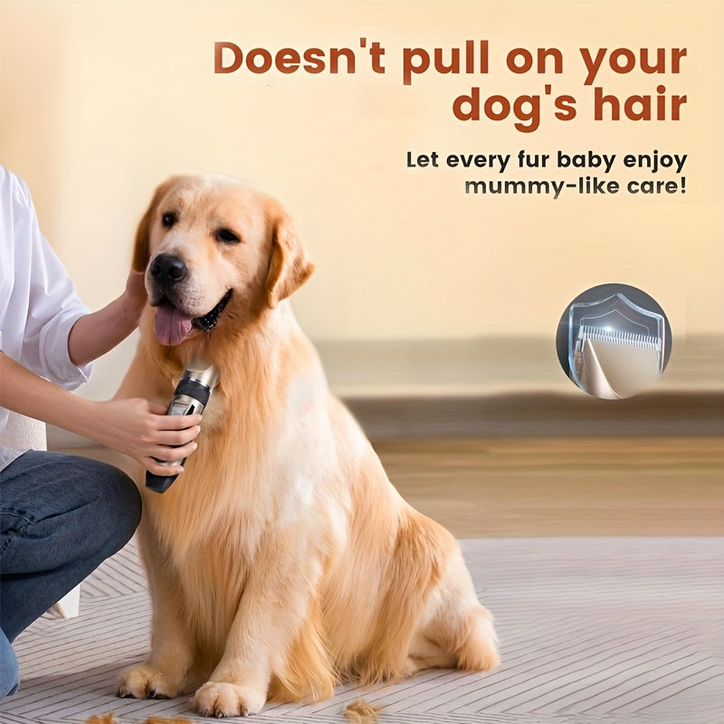 USB Rechargeable Wireless Pet Hair Trimmer for Dogs and Cats - Cordless Grooming Scissors with 3.6V Low Voltage Safe Lithium Battery, Professional Pet Clipper for Home and Salon Use
