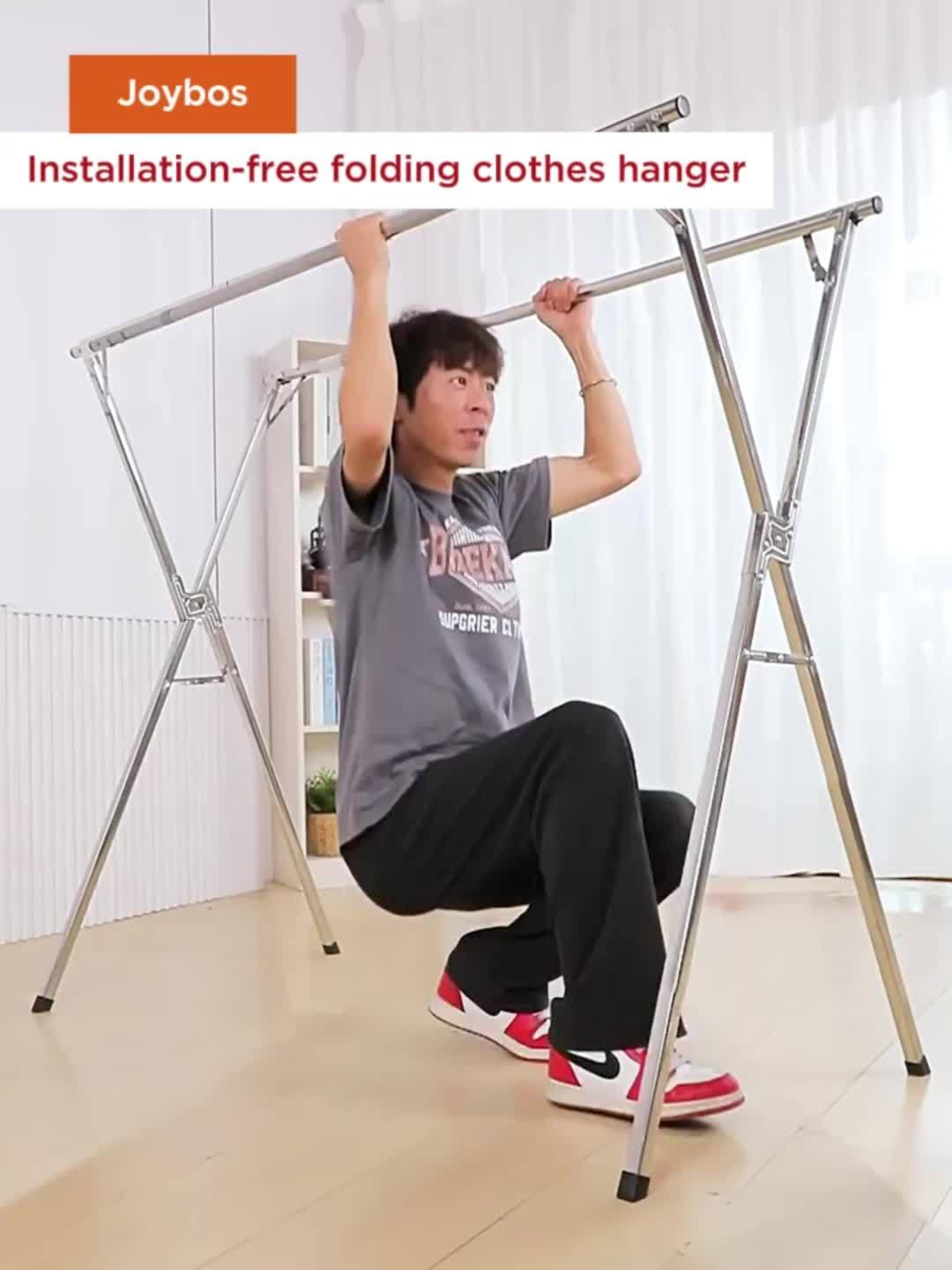 Stainless Steel Clothes Drying Rack 63" & 78.7" Retractable Foldable Heavy-Duty Laundry Drying Rack, Collapsible Indoor/Outdoor Clothesline with Adjustable Length for Balcony, Bedroom, and Laundry Room