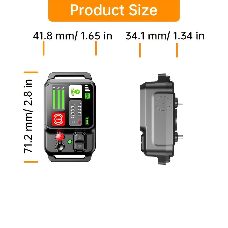 GPS Wireless Dog Fence System - Invisible Boundary, Rechargeable GPS Collar, 3 Training Modes, No Subscription - Medium & Large Dogs, Yard, Farm & Outdoor - Black & Orange