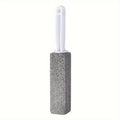 Pumice Stone Scouring Stick - Removes Limescale, Hard Water Rings, Calcium Buildup & Rust - Ergonomic Handle - For Toilet Bowl, Tile, Bath & Kitchen