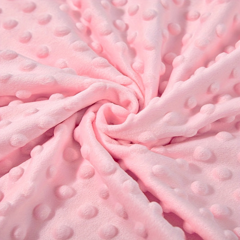 Soft Minky Baby Blanket Double Layer Plush 30x40 Inches for Boys Girls – Dotted Backing Toddler Blanket Shower Gift
