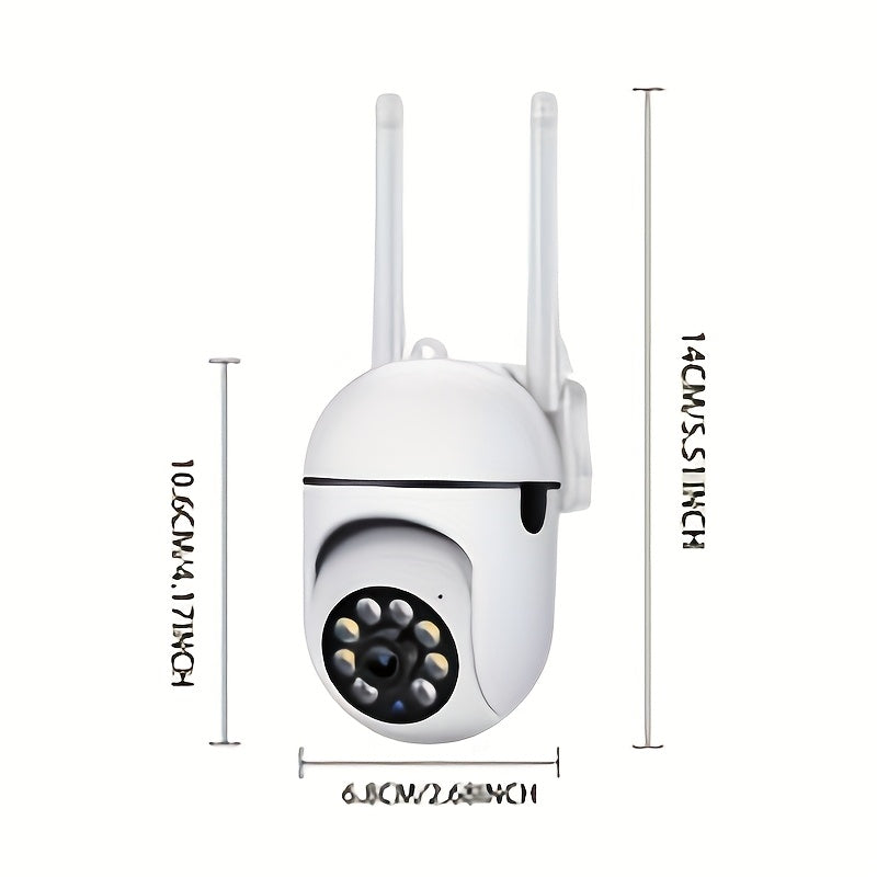 4-Pack 5G WiFi Security Camera 1080P – 360° PTZ Panorama, Smart PIR Motion Detection, Color Night Vision, Two-Way Audio, IP54 Weatherproof, Indoor & Outdoor Home Surveillance with App Remote Viewing