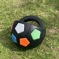 Squeaky Dog Ball Toy, Durable TPR Soccer Football Interactive Chew Toy for Medium Dogs, Teeth Grinding Training, No Battery Needed, Pet Play Ball