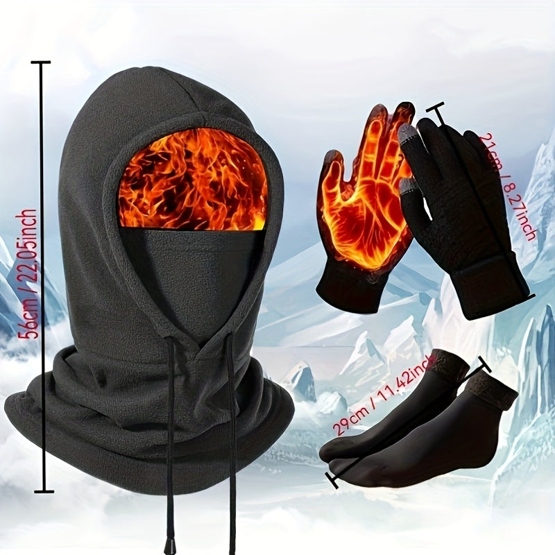 Winter Balaclava Full Face Mask for Men & Women – Windproof, Cold-Proof, Thermal Headgear for Skiing, Cycling, and Outdoor Activities, with Neck & Shoulder Coverage