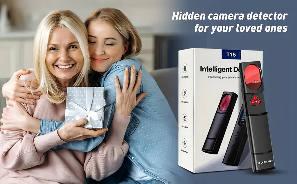 Hidden Camera Detector Anti-Spy RF Signal Scanner – Bug Detector, GPS Tracker & Listening Device Finder, Portable Rechargeable Multi-Function Security Sweeper for Travel, Hotel, Home, Office, Car