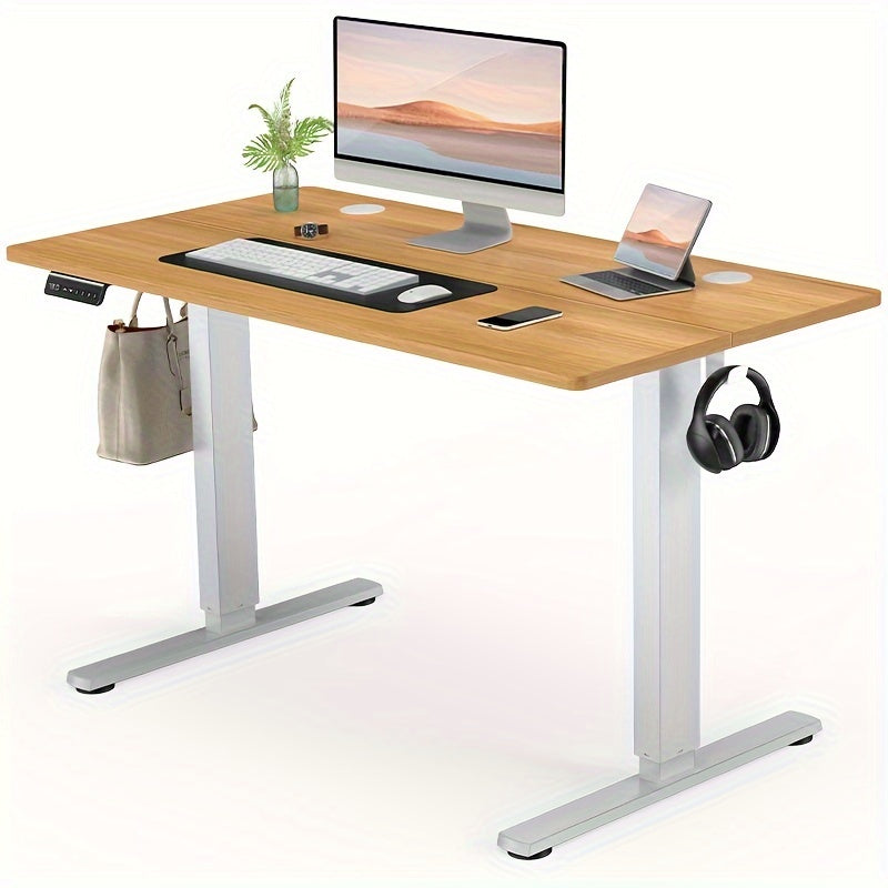 Electric Standing Desk, Height Adjustable 40 48 55 63 Inch – Sit-Stand Desk with Memory Controller & Anti-Collision, Ergonomic Home Office Gaming Workstation, Multiple Colors & Sizes