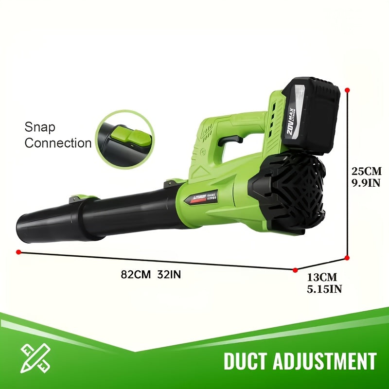 High Power Cordless Leaf Blower - 580CFM/160MPH, Extension Nozzle, Ergonomic Non-Slip Handle, Lightweight - Lawn, Yard, Pet Hair & Winter Storm - 2Ah & 4Ah Battery Options - Christmas & New Year Gift