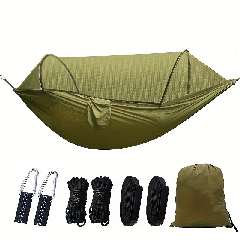 3-in-1 Double Camping Hammock with Mosquito Net and Sun Shade – Lightweight, Portable, and Durable; Ideal for Camping, Hiking, Backpacking, Picnicking, and Parks; 7 Color Options