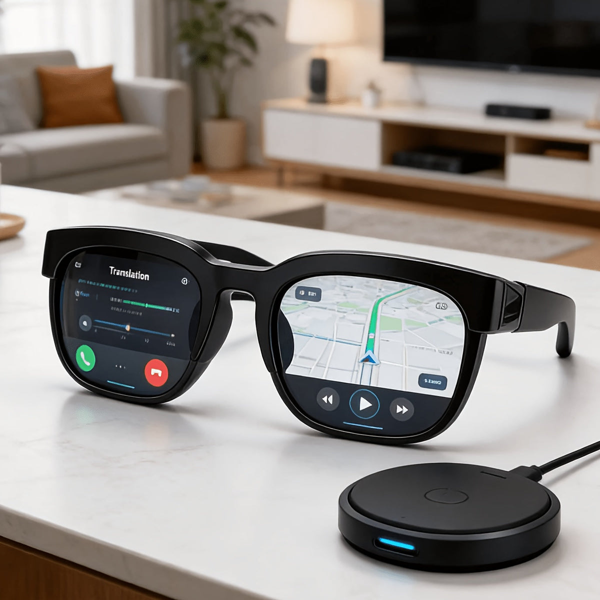 AI Smart Glasses: Real-Time Translation in 160 Languages, Simultaneous Interpretation, Meeting Transcript Summarization; Multifunctional Wearable Device for Business Travel, Conferences, and Office Use.