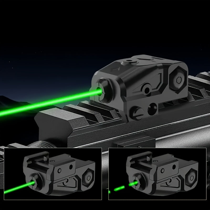 USB-C Rechargeable Laser Sight for Picatinny Rail – Green & Red Laser Dot Sight with Tactical Flashlight Combo, Vibration-Resistant, Quick Adjust, for Handguns, Rifles, Hunting, and Competition