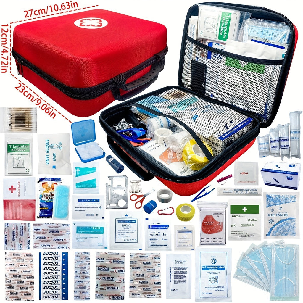 1030-Piece Emergency Survival Kit - 44 Types of Supplies, Extra Large Deluxe First Aid & Disaster Preparedness Kit for Family, Car, Office, School & Camping