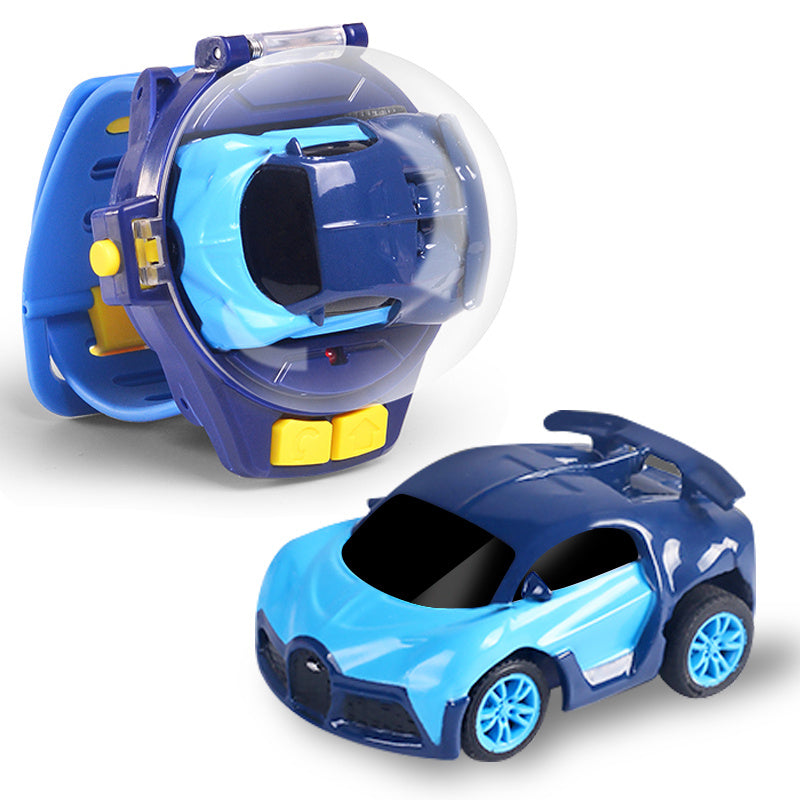 RC Car Watch Toy for Kids – Mini Wearable Remote Control Electric Racing Car, Metal Alloy Stunt Vehicle, Cool Birthday, Christmas, Halloween Gift for Boys and Girls Ages 6+