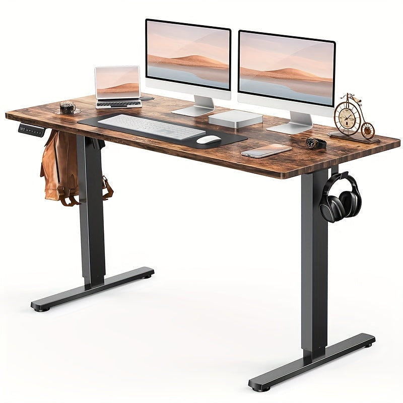 Electric Standing Desk, Height Adjustable 40 48 55 63 Inch – Sit-Stand Desk with Memory Controller & Anti-Collision, Ergonomic Home Office Gaming Workstation, Multiple Colors & Sizes