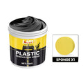 Car Plastic & Rubber Repair Cream All-in-One Trim Restorer Scratch Remover Tire Shine Wax, Anti-Cracking Anti-Aging Formula for Interior & Exterior Car Detailing, Includes Sponge