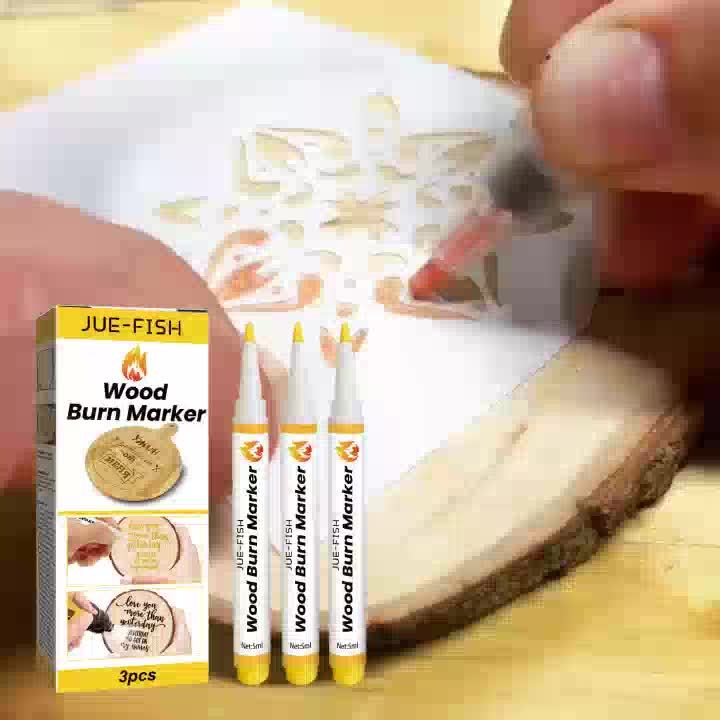 Wood Burning Kit 12 Pcs Pyrography Set with Wooden Coasters, Burning Pen, DIY Woodworking Craft Tool, 4 Boxes