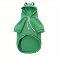 Frog Hoodie Dog Sweatshirt for Small and Medium Dogs - Warm Cozy Dog Hoodie for Cold Weather, Cute Frog Costume Dog Clothes in 4 Colors & Sizes S-XXL for Chihuahua, Pomeranian, Corgi, and Dachshund