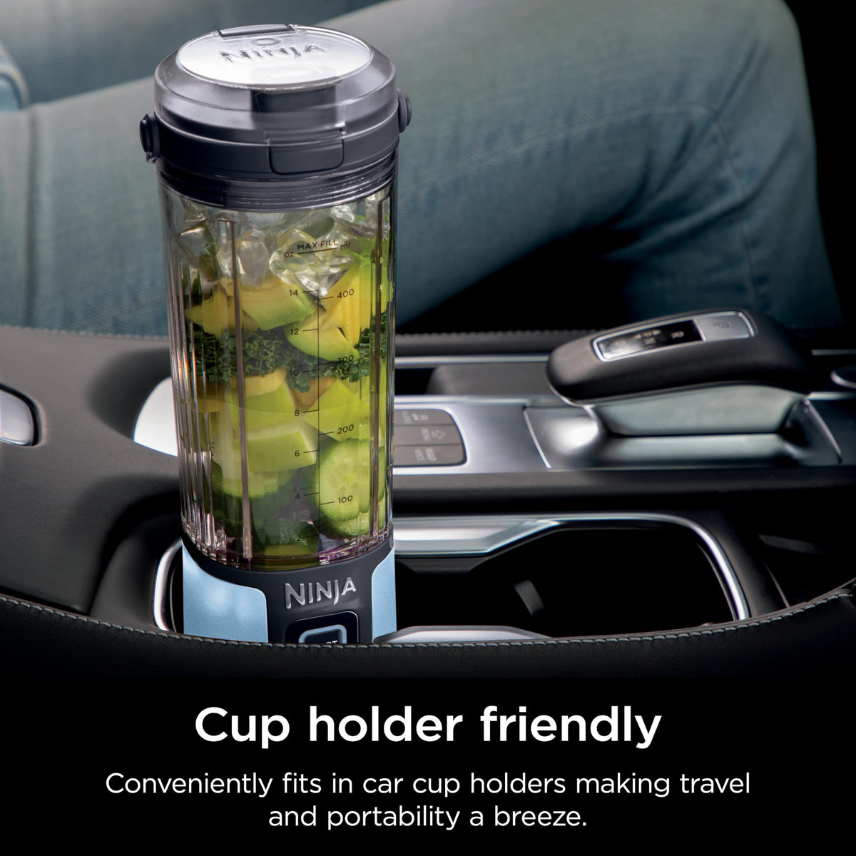 Ninja BC151NV Blast Portable Blender 18 Oz Cordless USB-C Rechargeable BlastBlade Sip Lid Carry Handle BPA Free Dishwasher Safe for Shakes & Smoothies – 6 Colors